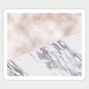 Florence rose gold pearl and marble Sticker